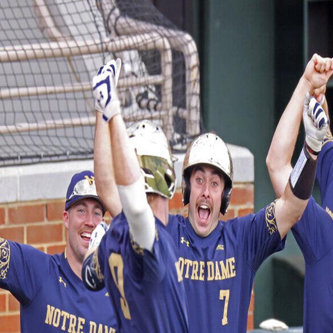 Four home runs lead Notre Dame past No. 1 Tennessee 8-6 in Game 1 of  Knoxville Super Regional