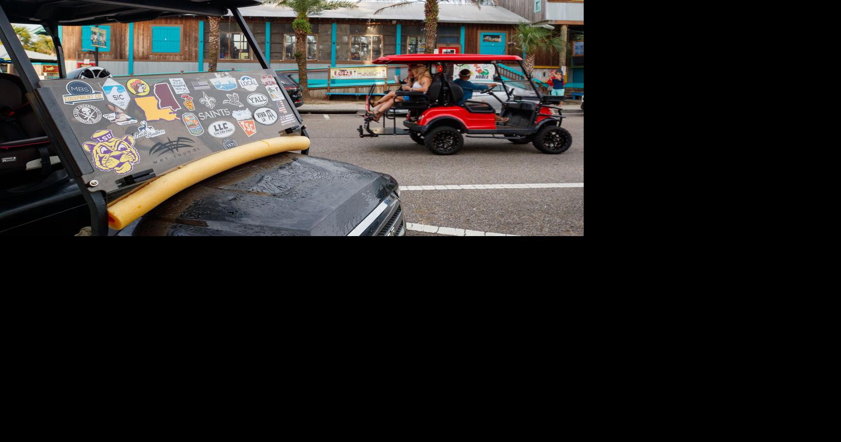 Golf carts are flooding these MS, AL, FL beach cities. But the surge means new rules.