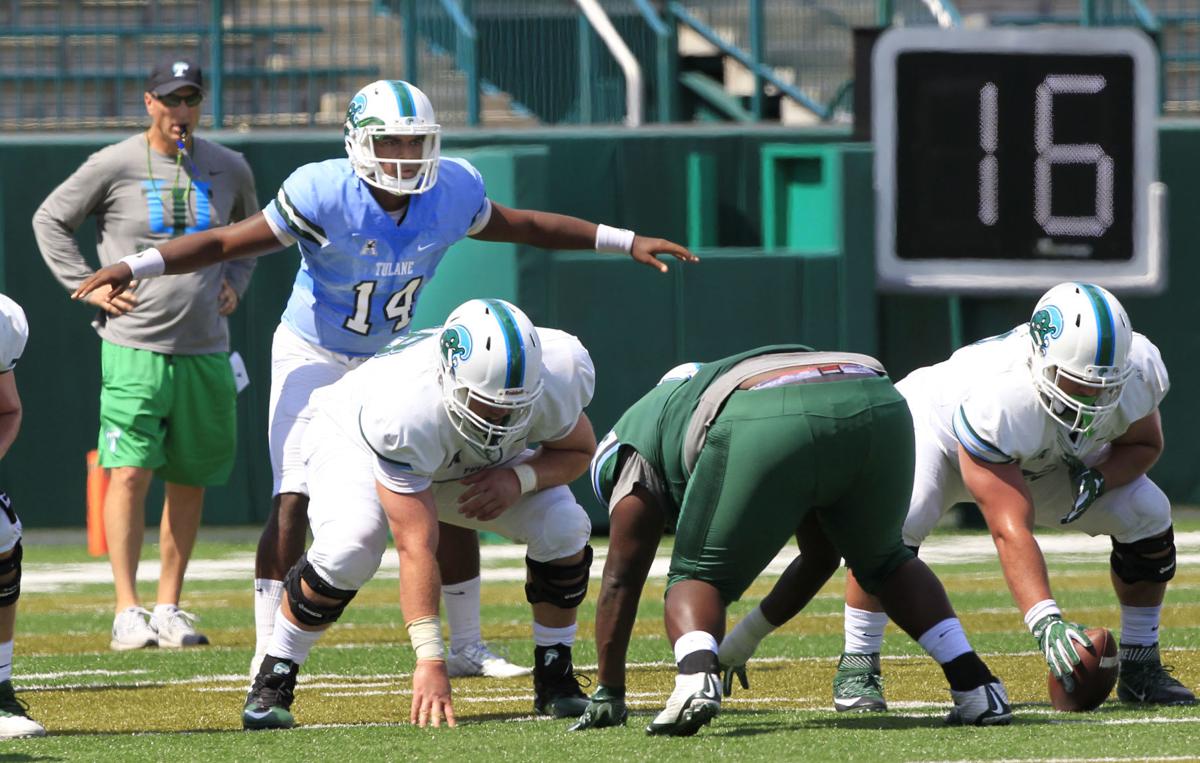 Thin Tulane offensive line struggles in spring game Tulane
