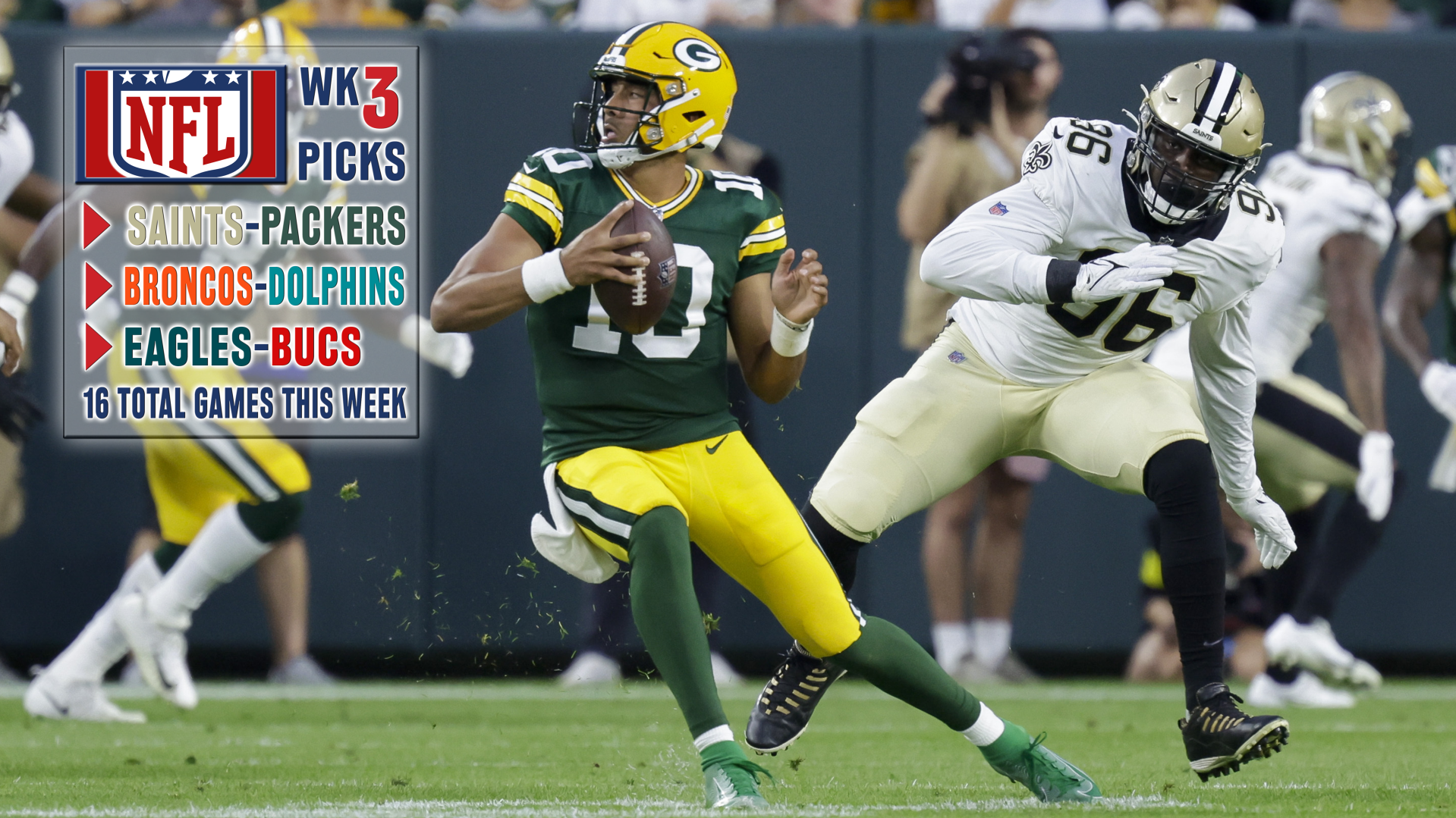 NFL Week 3 Picks: Saints-Packers, Broncos-Dolphins top list