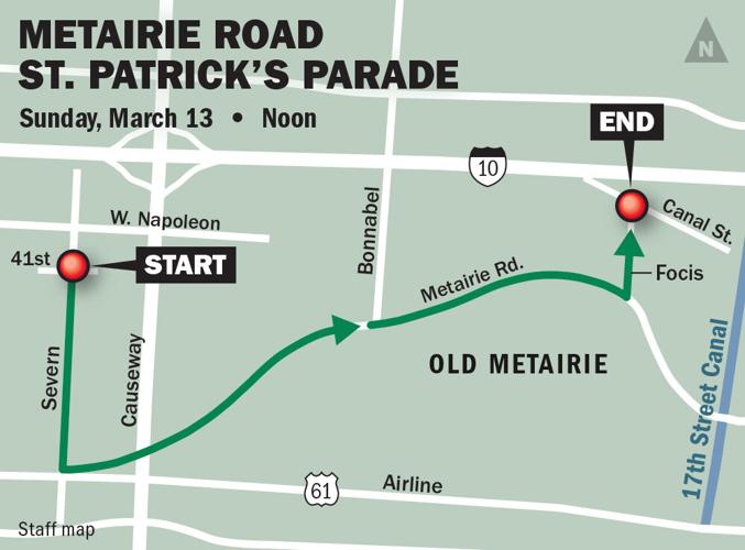 St. Patrick's Day parades roll in Irish Channel and Metairie this