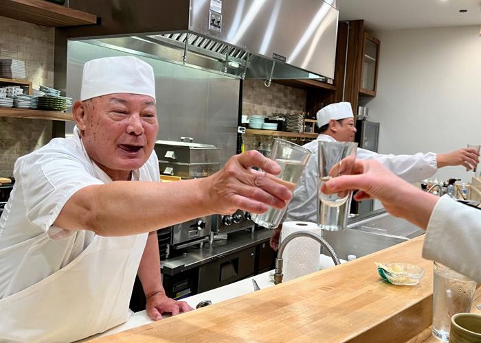 Chef Master Mini Japanese Hibachi Grill Hibachi - Wooden Base