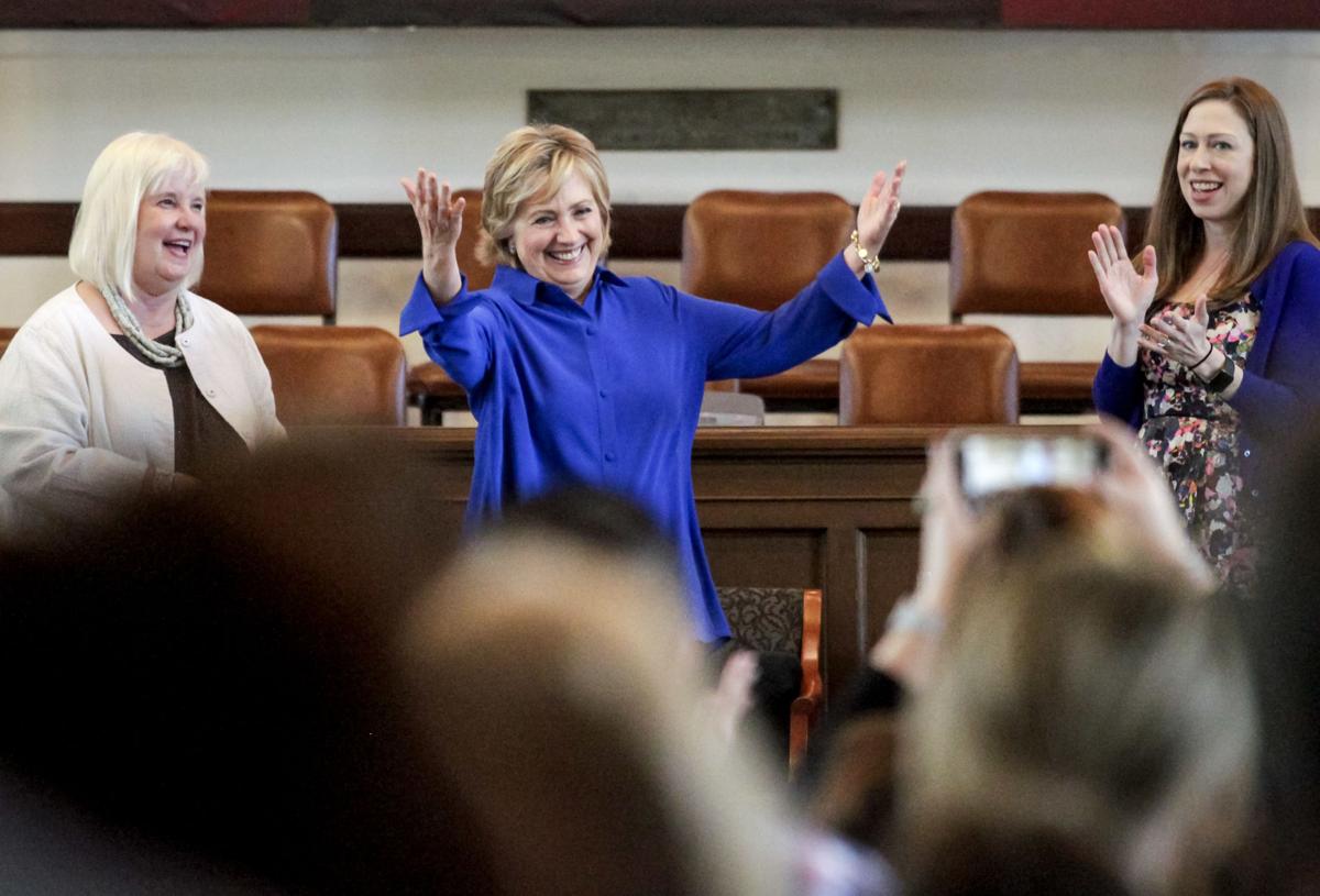 Hillary Rodham Clinton And Chelsea Clinton In New Orleans