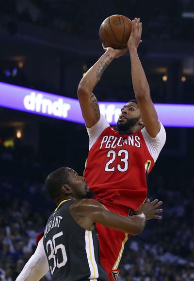 Anthony Davis outduels Kevin Durant, as Pelicans beat Warriors to keep playoff dream alive ...