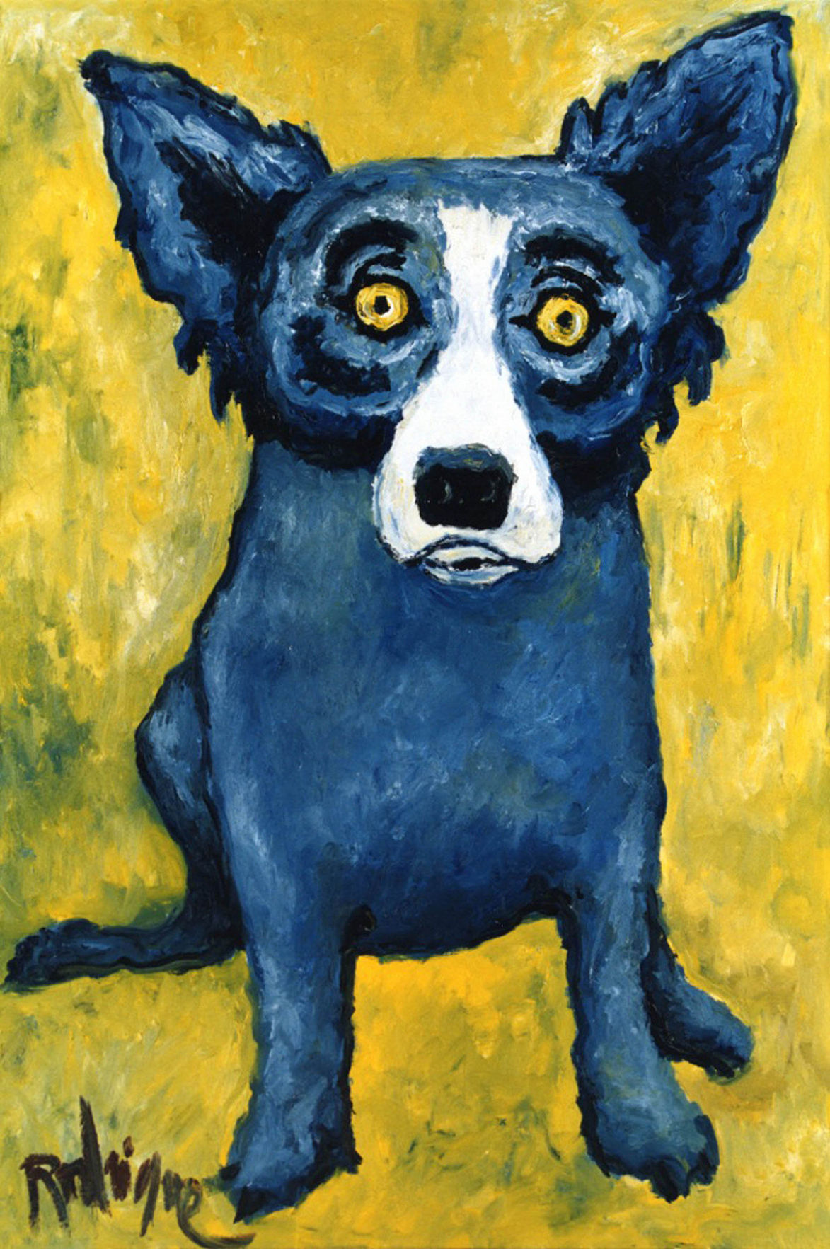 Famous blue best sale dog painting