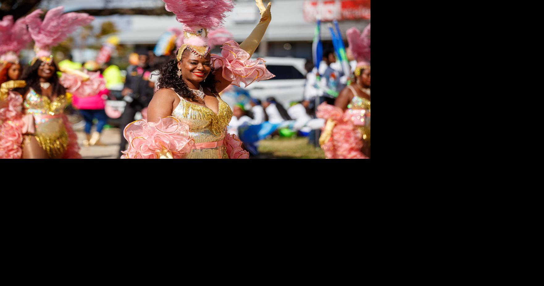 The Krewe of Nefertiti parades in New Orleans East on Feb. 1