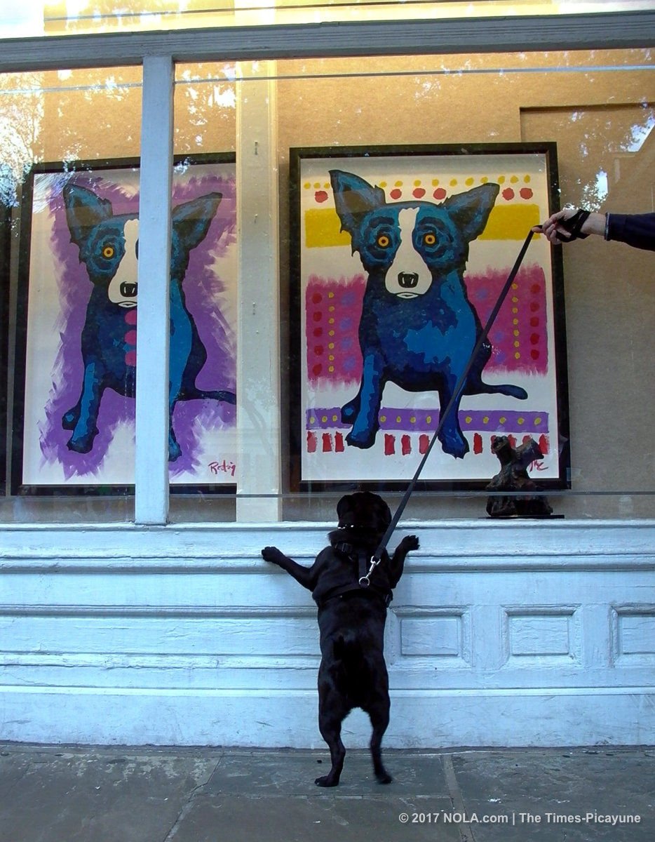 Louisiana Yard Dog folk art painting
