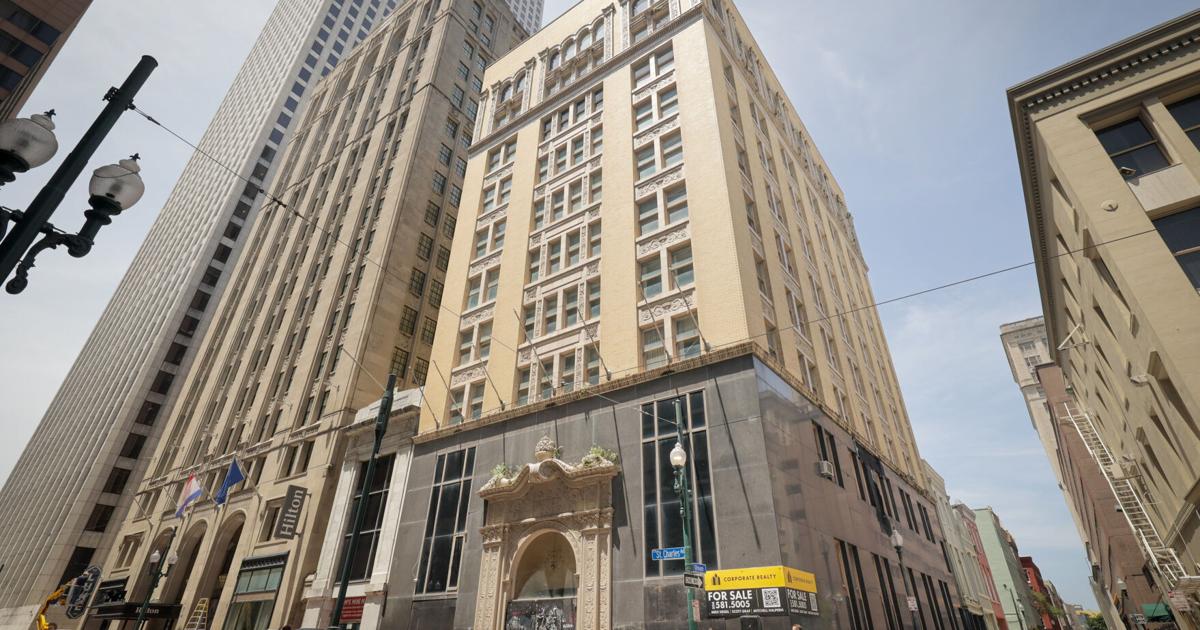 The historic United Fruit Company building in downtown New Orleans is back on the market