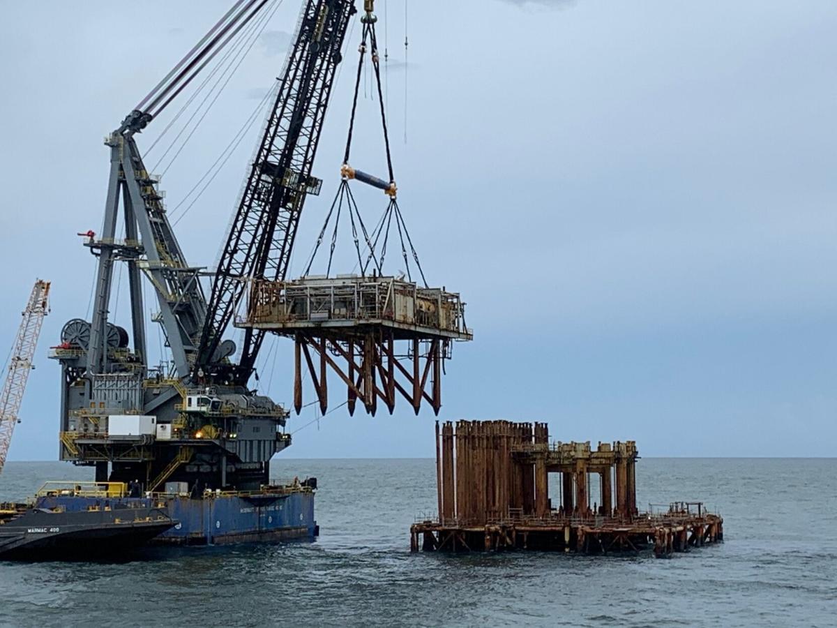 Exxon oil rig tallest structure converted to artificial reef in
