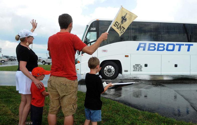 Ted Lewis No brass bands or dignitaries as Saints quietly touch down