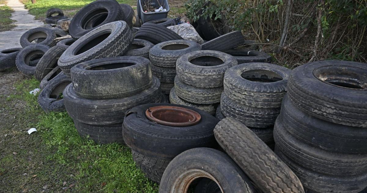 Can a national company help with Louisiana's illegal tire dumping? Walmart uses its recycled rubber.