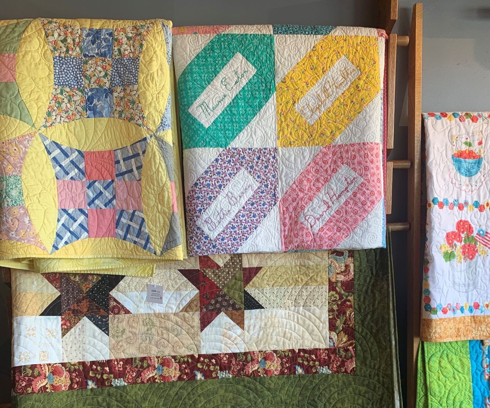 Handmade quilts soften the edges in high-tech homes, no matter