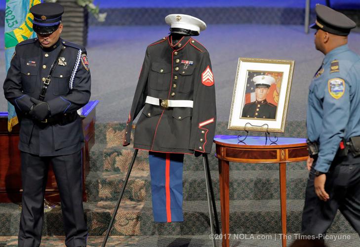 Fallen Westwego officer Michael Louviere's funeral service is today