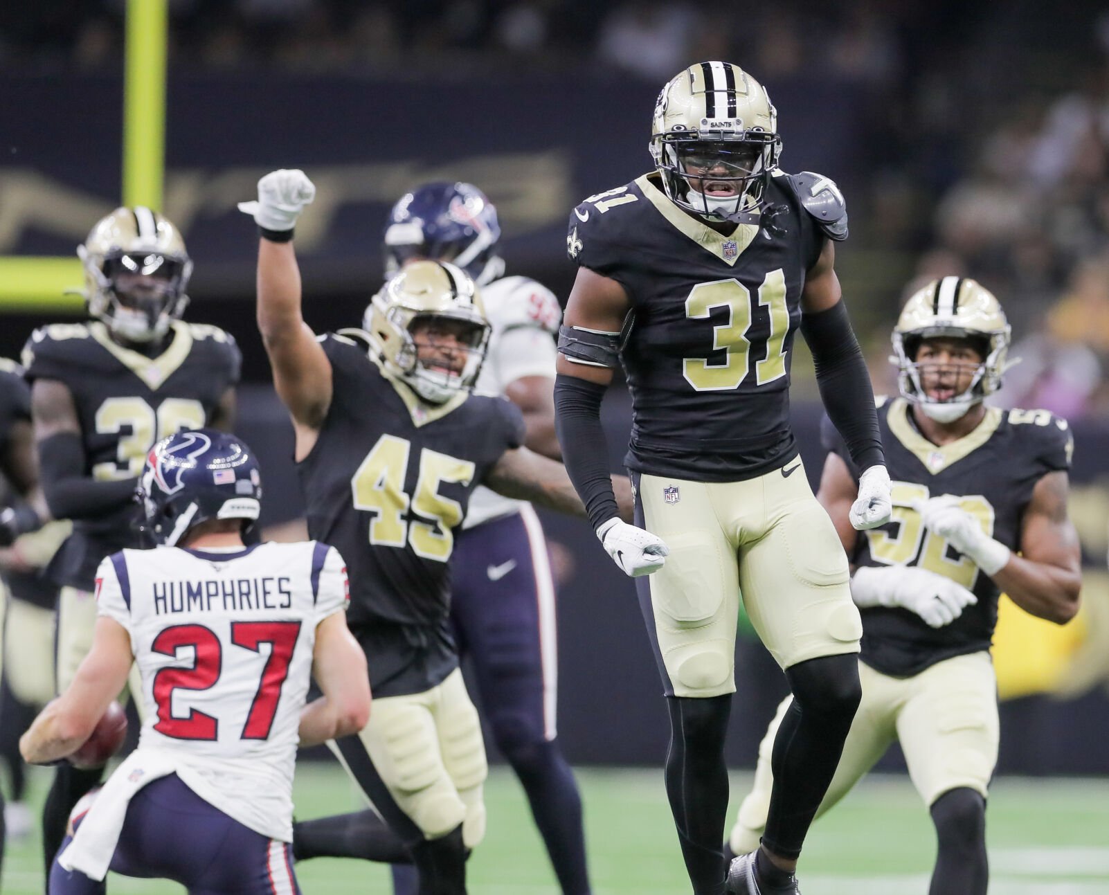 Saints Texans Score live updates from game in Houston Saints