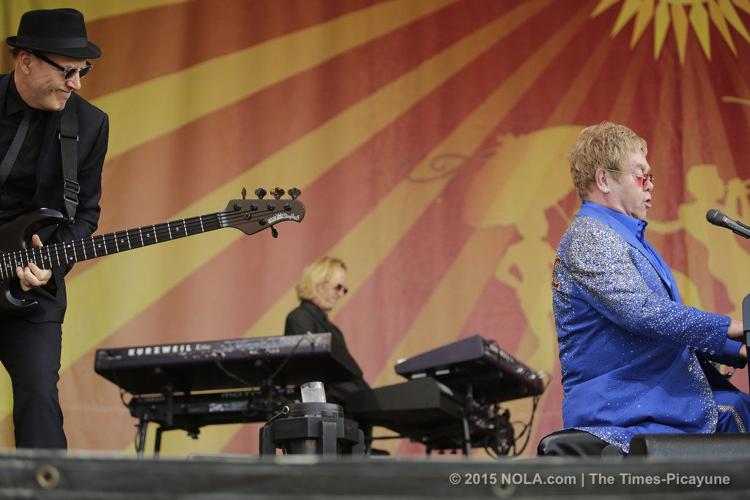 Elton John dazzled an enormous crowd at the 2015 New Orleans Jazz Fest Louisiana Festivals