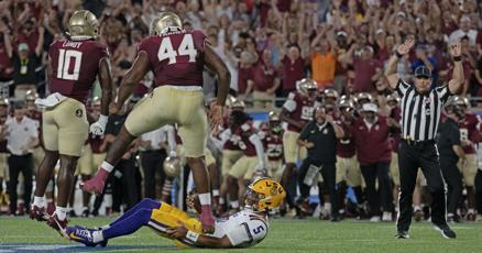 Florida State blitzes LSU in second half to hang another seasonopening loss on Tigers Florida State blitzes LSU in second half to hang another seasonopening loss on Tigers
