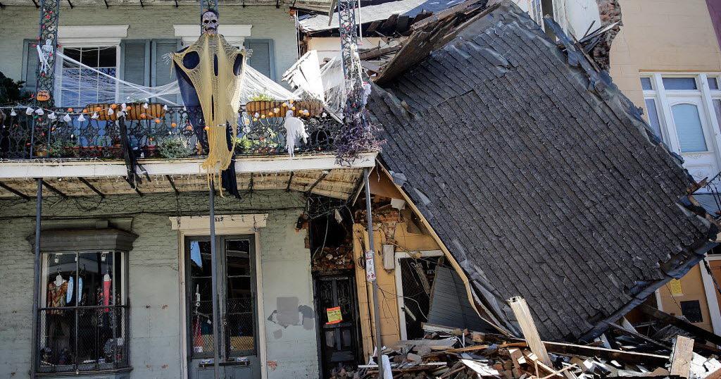 Partial building collapse in French Quarter; no injuries reported ...