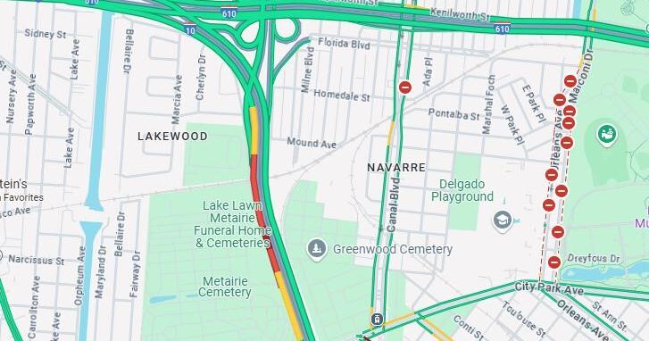 Car fire closes two lanes on I-10 East near Metairie Road