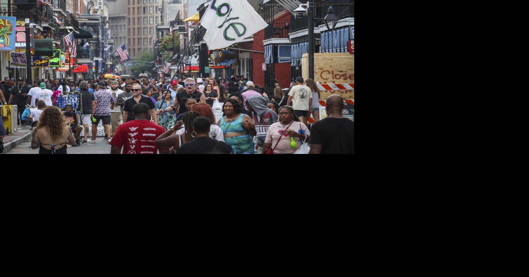 Meet the New Orleans man who runs down Bourbon Street waving a homemade 'love' flag