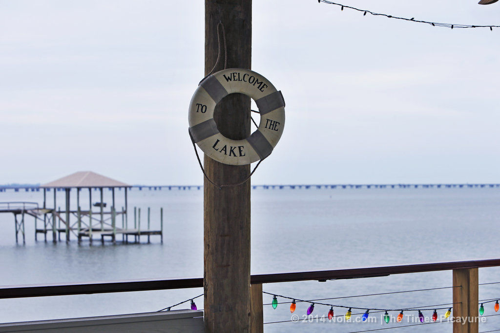 On the shores of Lake Pontchartrain, a Mandeville home sits on land