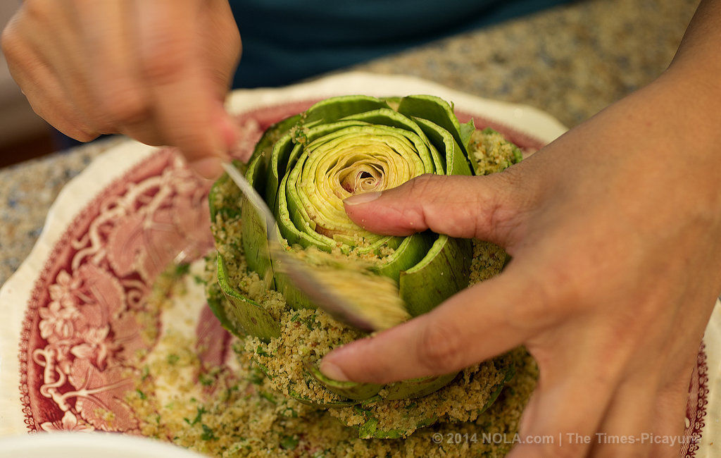 Freeze stuffed artichokes? Yes, uncooked Where NOLA Eats