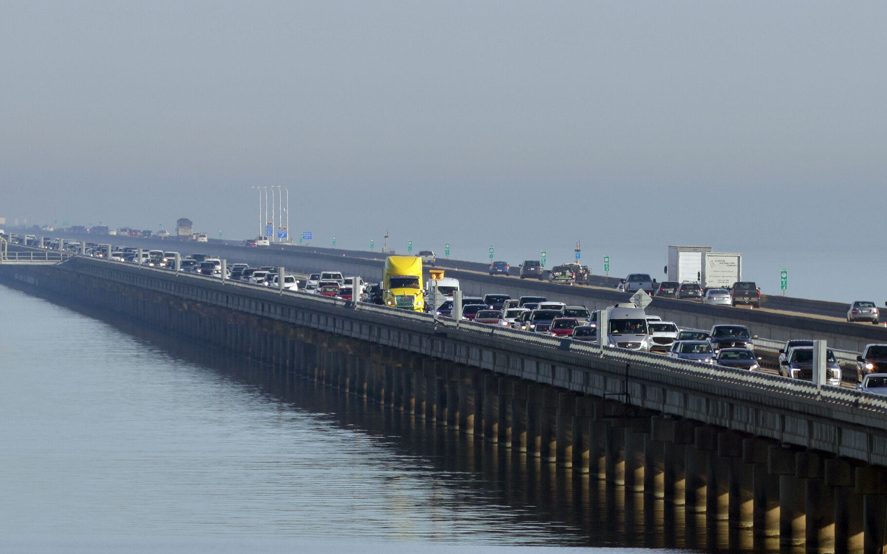 Wreck closes southbound Causeway bridge fog might be factor