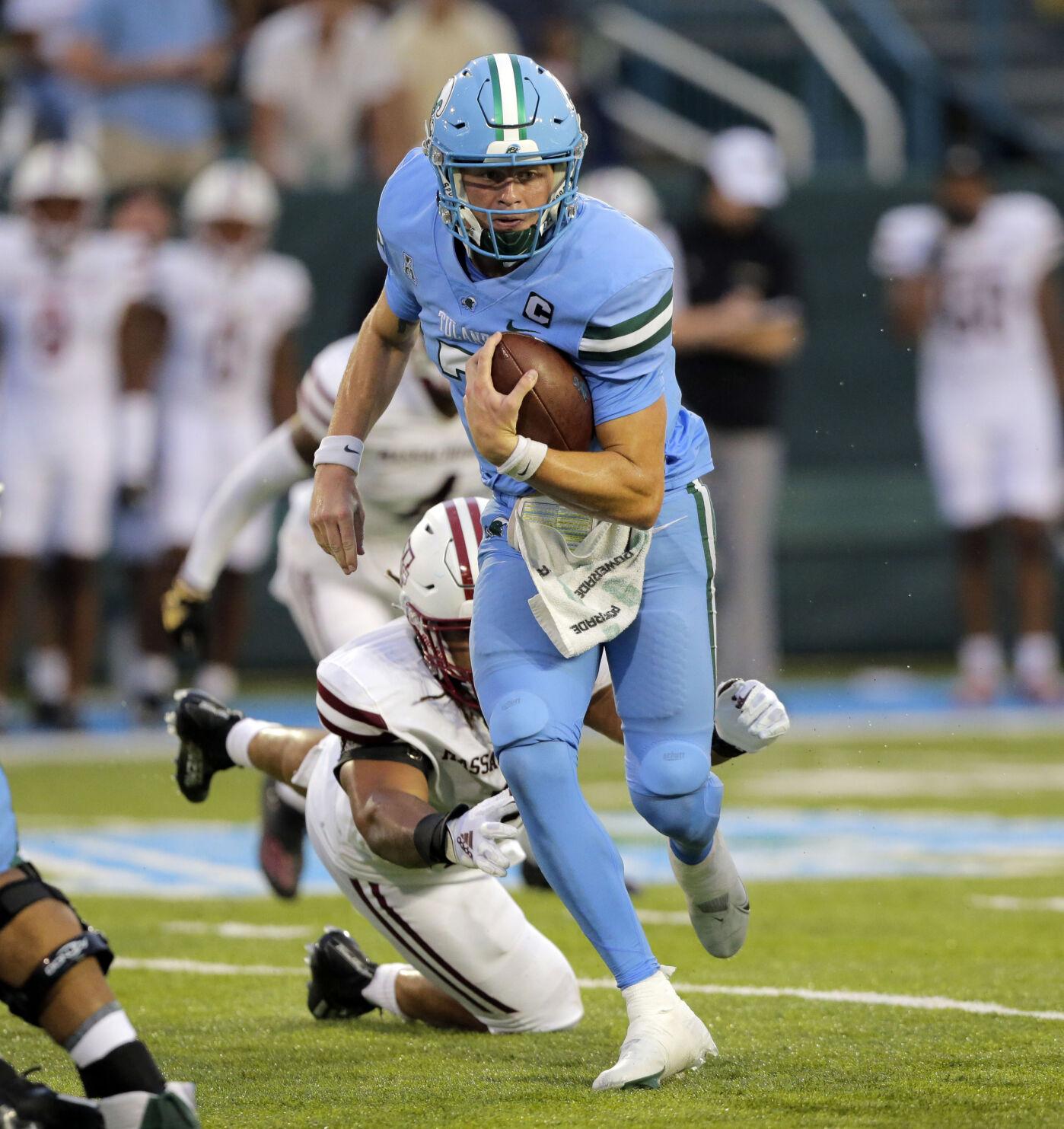 Tulane quarterback Michael Pratt running aggressively, but not as recklessly Tulane