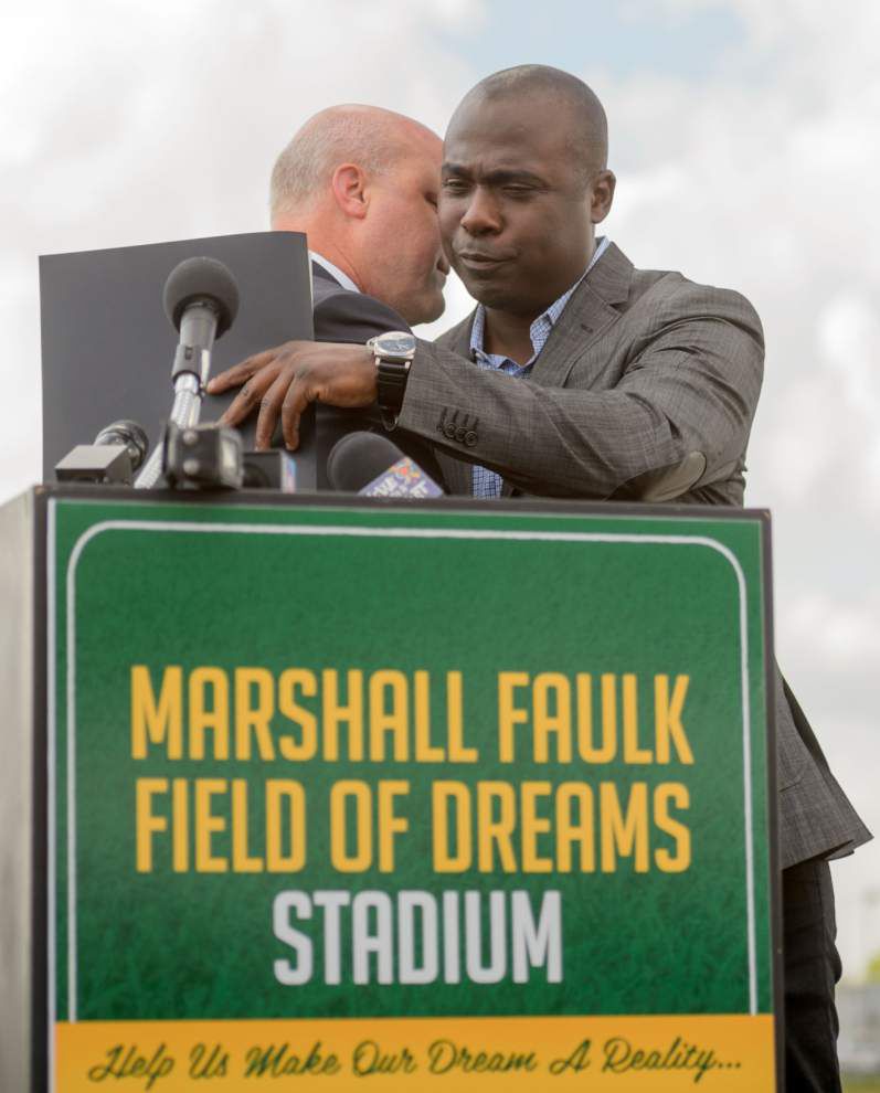 Marshall Faulk 28 G. W. Carver High School Rams White Football