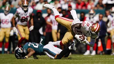 NFC final: Eagles-49ers winner will be team that holds line - Los Angeles  Times