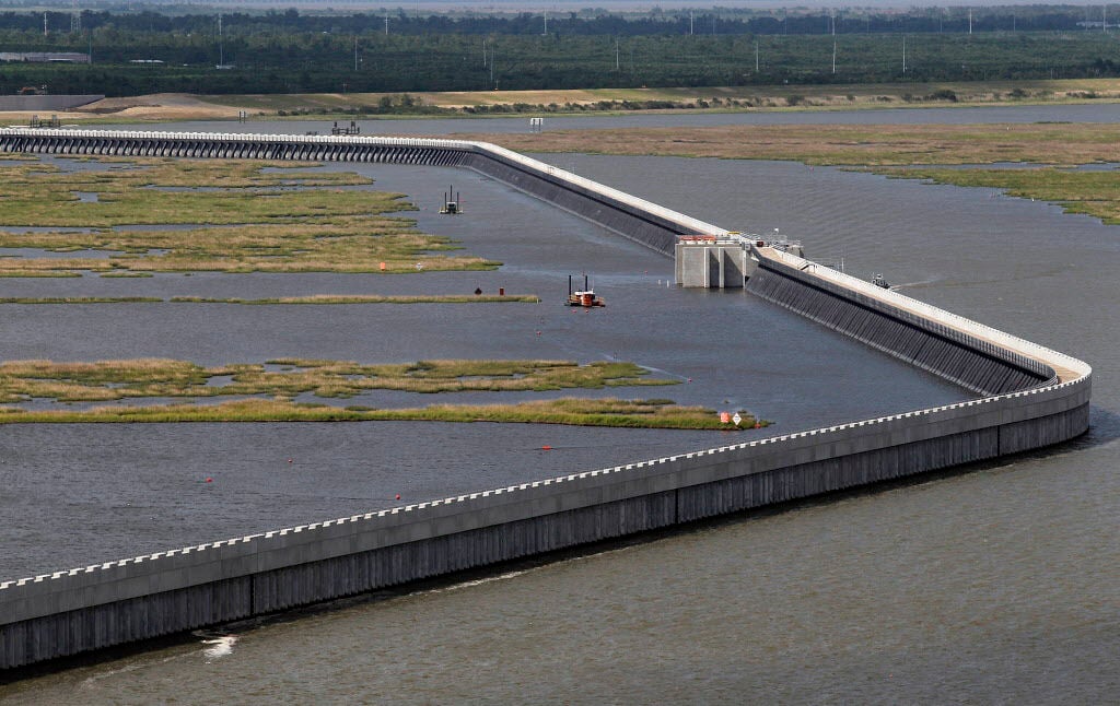 Levee authority closing flood gates ahead of Hurricane Zeta
