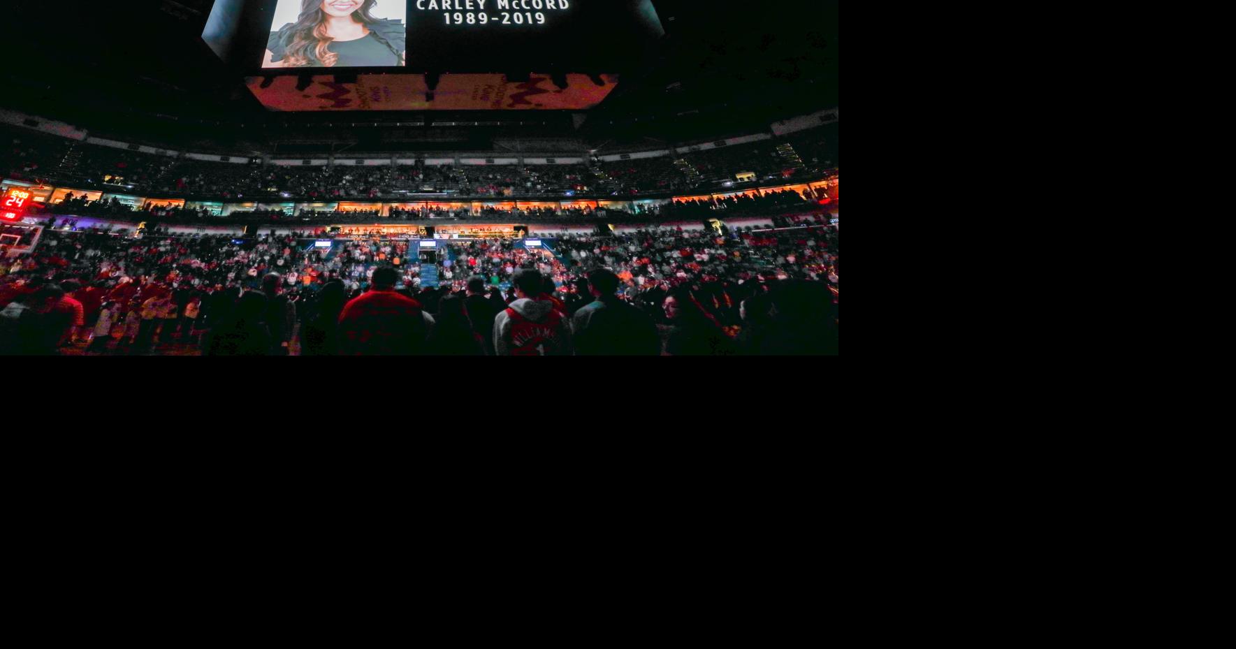 Photos: A moment of silence for Carley McCord and Pelicans action