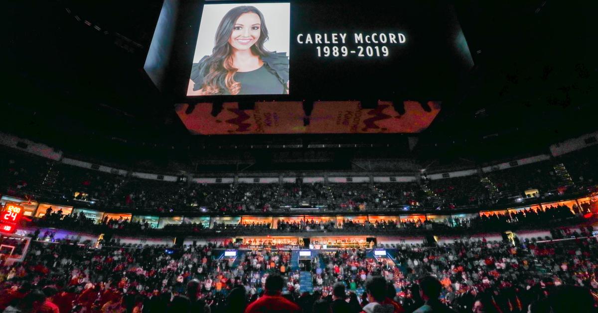 Photos: A moment of silence for Carley McCord and Pelicans action