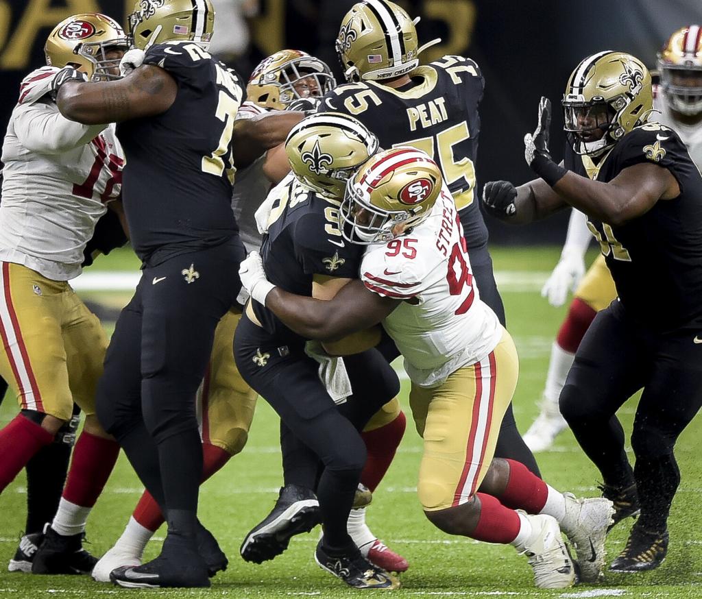 San Francisco 49ers at New Orleans Saints on November 15, 2020