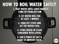 Boil water instructions file photo