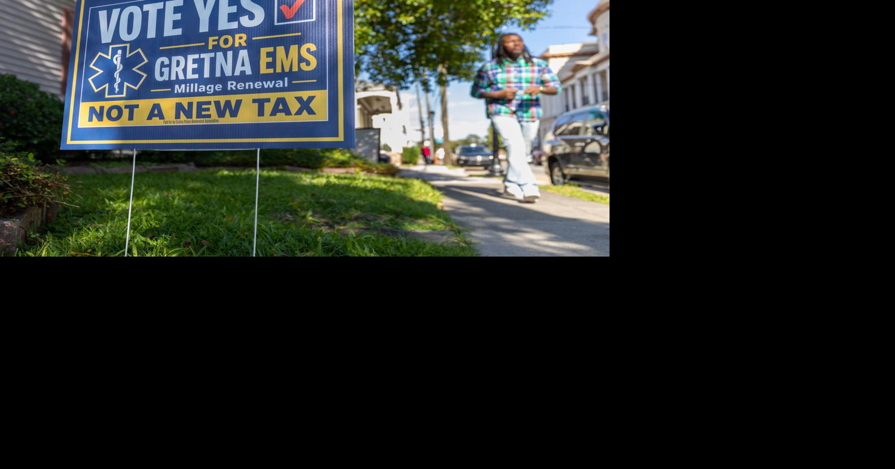 Gretna voters to consider property tax renewal for police, fire and ambulance
