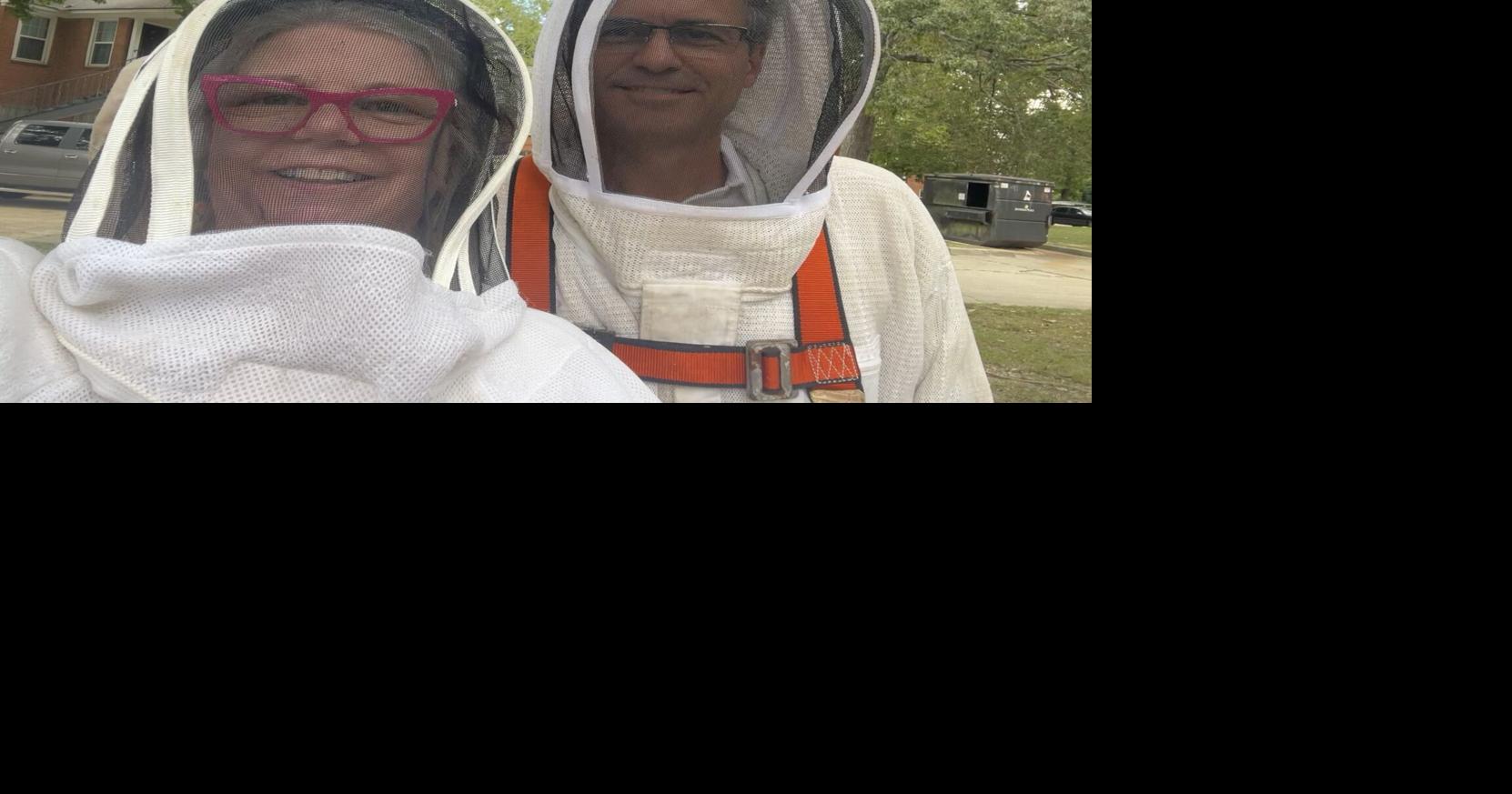 What I learned helping a Louisiana beekeeper save a hive in midair: Scaffolding, smoke, more