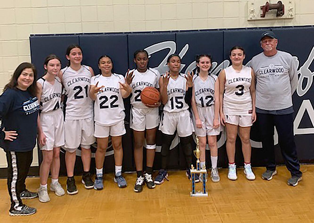 Clearwood Junior High wins girls' basketball district championship St