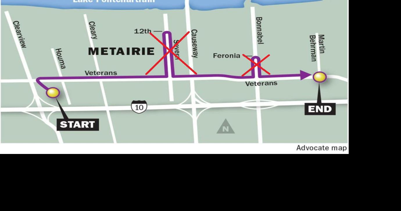 metairie mardi gras parade route