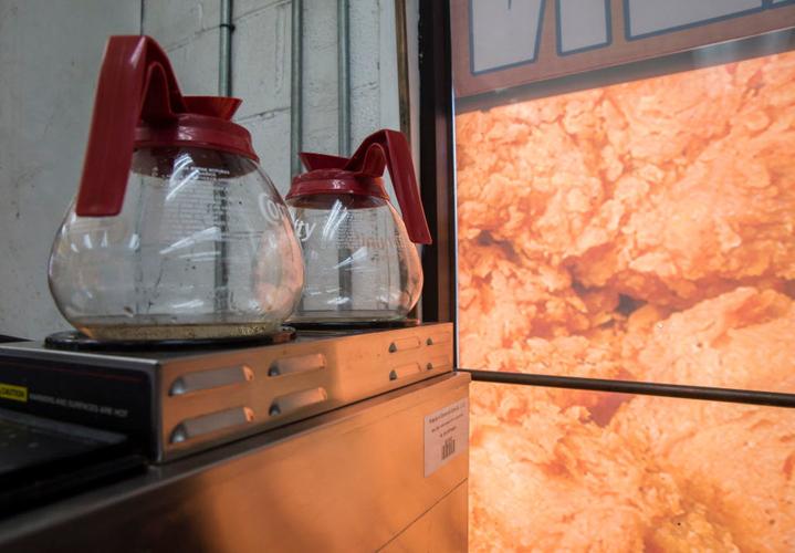 The fried chicken is always hot at Key's Fuel Mart on Rampart Street