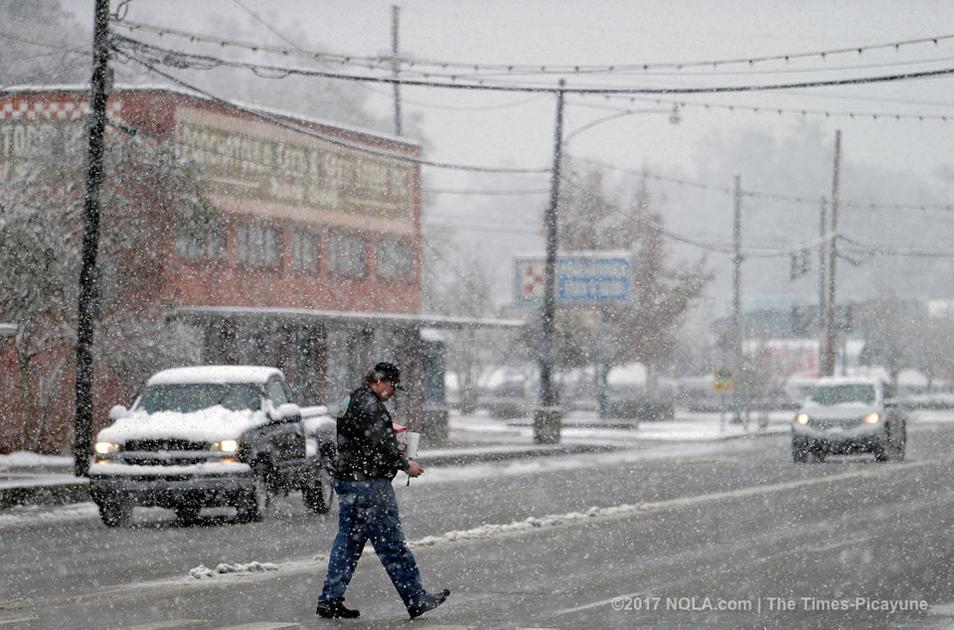 Snow in Louisiana Live updates, photos and school closures Weather