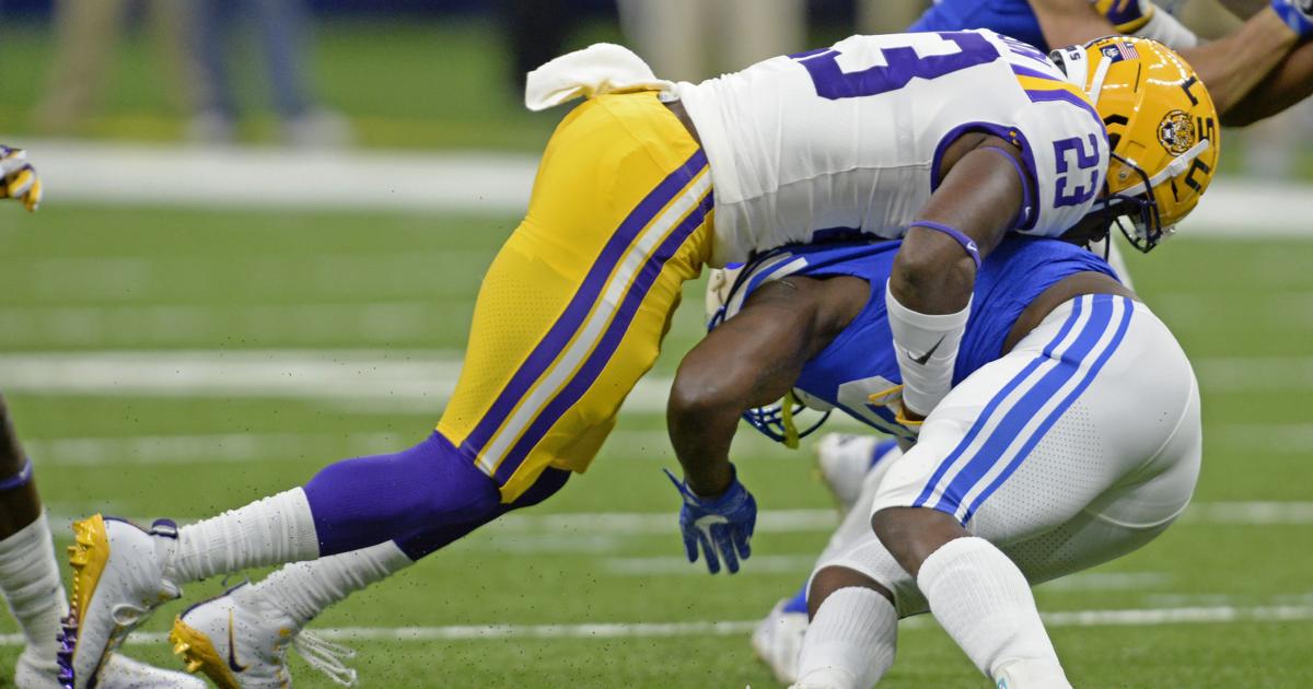 Corey Playmaker LSU linebacker Corey Thompson overcomes 5 surgeries, dashes thoughts of ...
