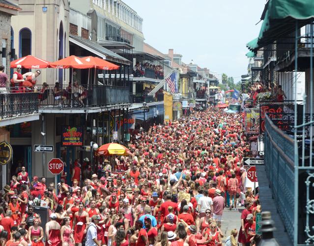 red dress run 2015 Red Dress Run took over New Orleans on Saturday with new starting line