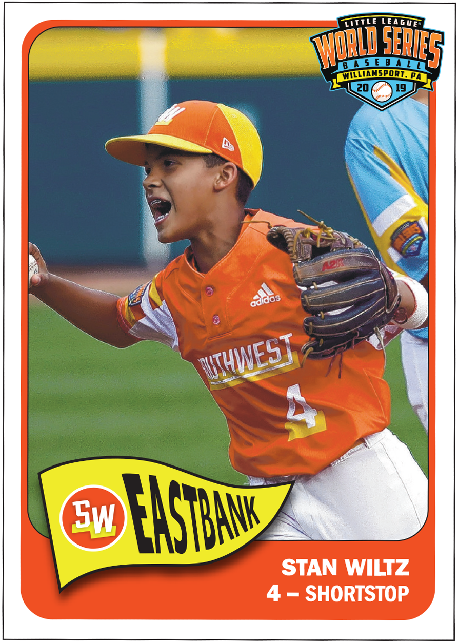 Baseball cards for Delaware's players in Little League championship