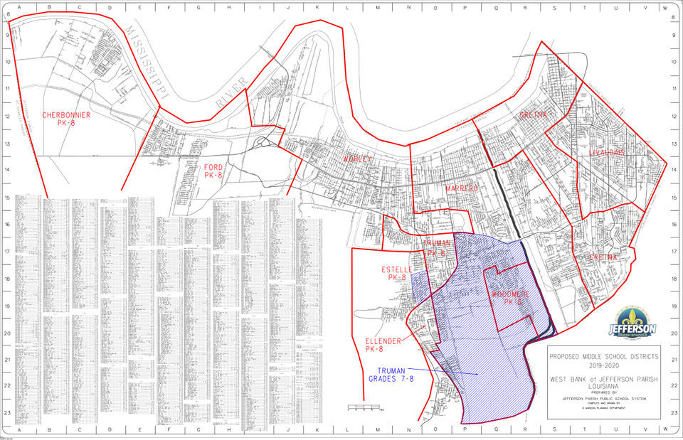 Jefferson Parish Property Map Thousands Of Jefferson Parish Students Affected By Reorganization Plan |  News | Nola.com