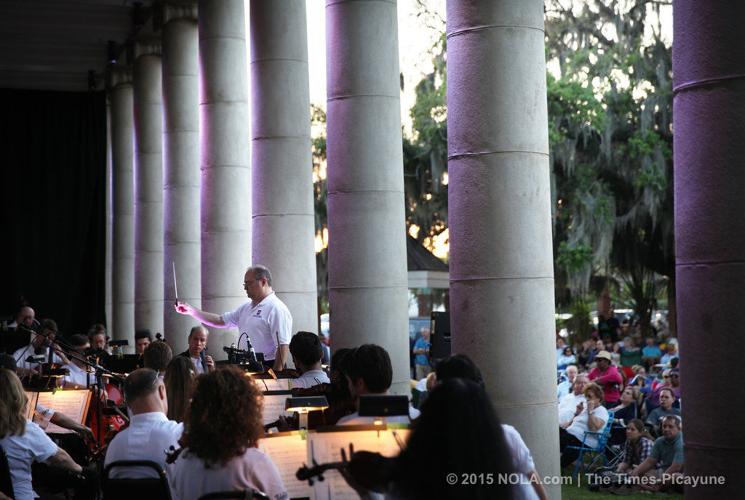 The Louisiana Philharmonic performs during Swing in the Oaks