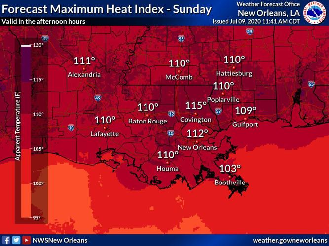 Dangerous temps in New Orleans, Baton Rouge this weekend; heat advisory ...