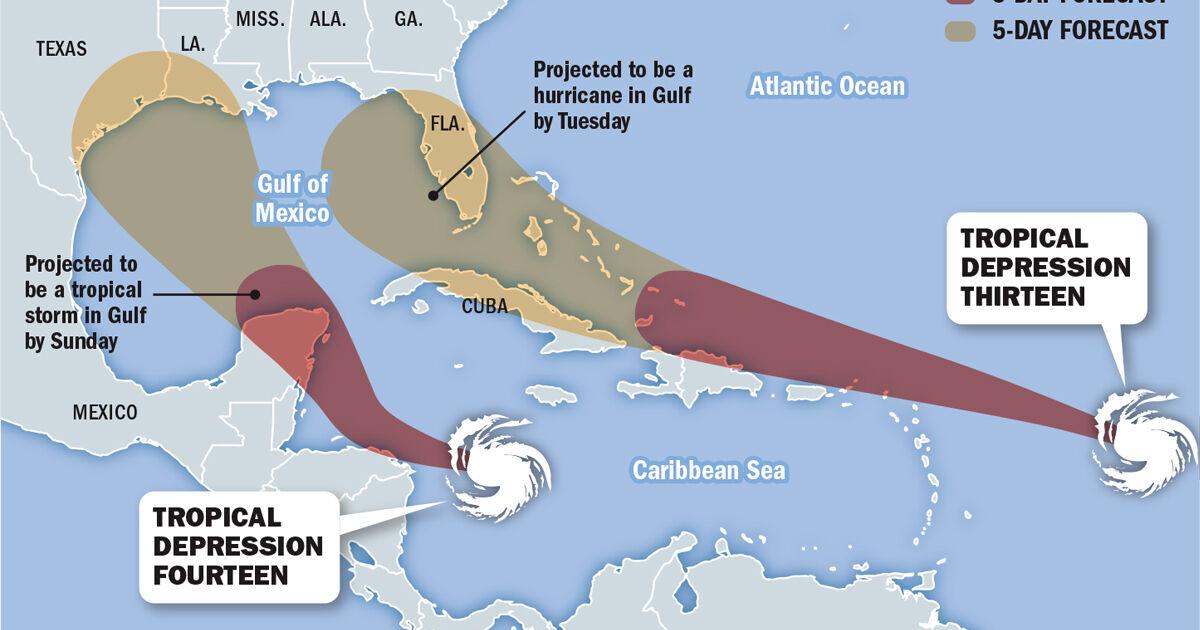 Hurricane expected to be in Gulf of Mexico next week: See latest track