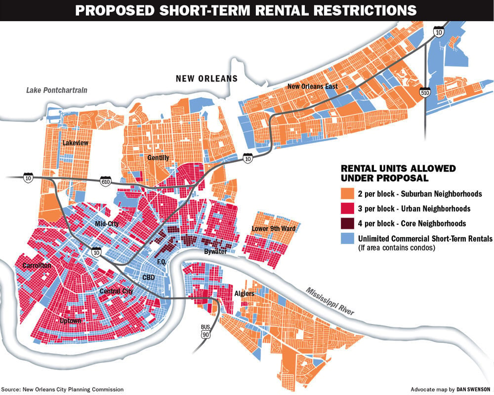 zoning map new orleans Proposed Caps Would Allow 15 000 New Orleans Homes To Be Rented To zoning map new orleans