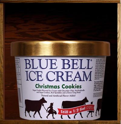 Bluebell Christmas Cookie Ice Cream 2022 Blue Bell Christmas Cookies Ice Cream In Stores Today | Where Nola Eats |  Nola.com