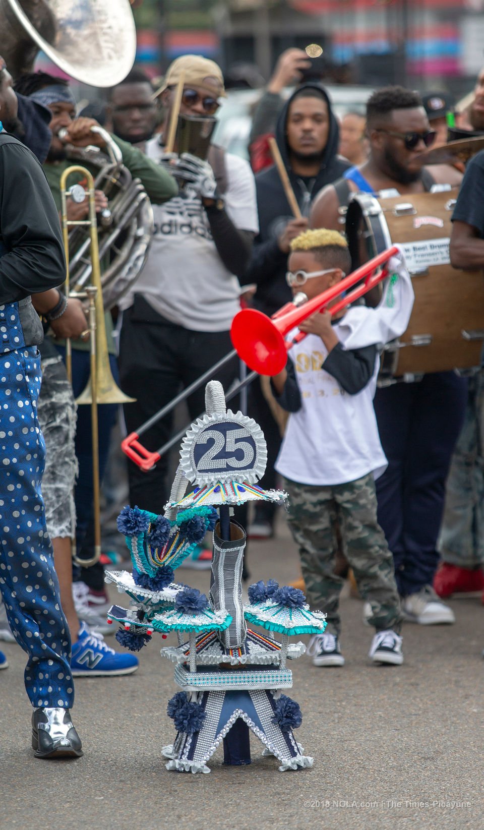 The Treme Sidewalk Steppers celebrate 25th secondline in New Orleans